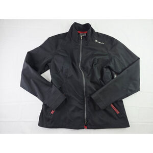 Ariat Western Team Fitted Riding Softshell Jacket Black Women's Size Large
